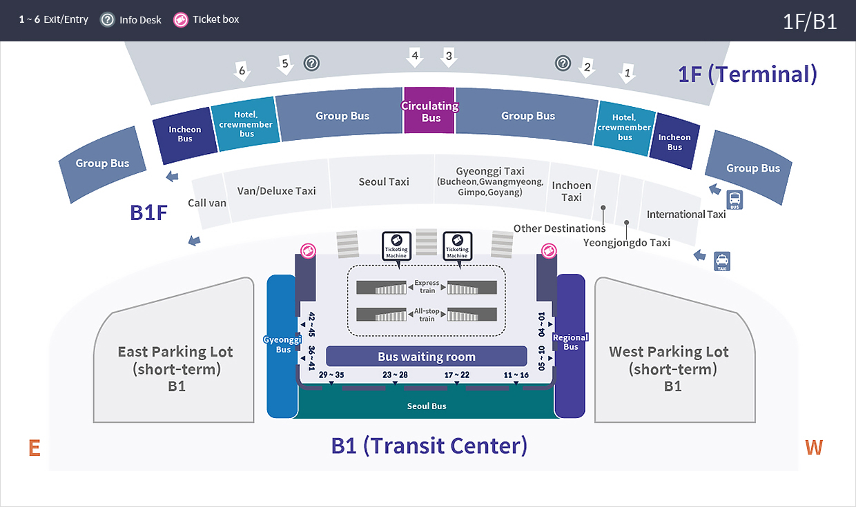 Terminal 2 Bus Stop Map
